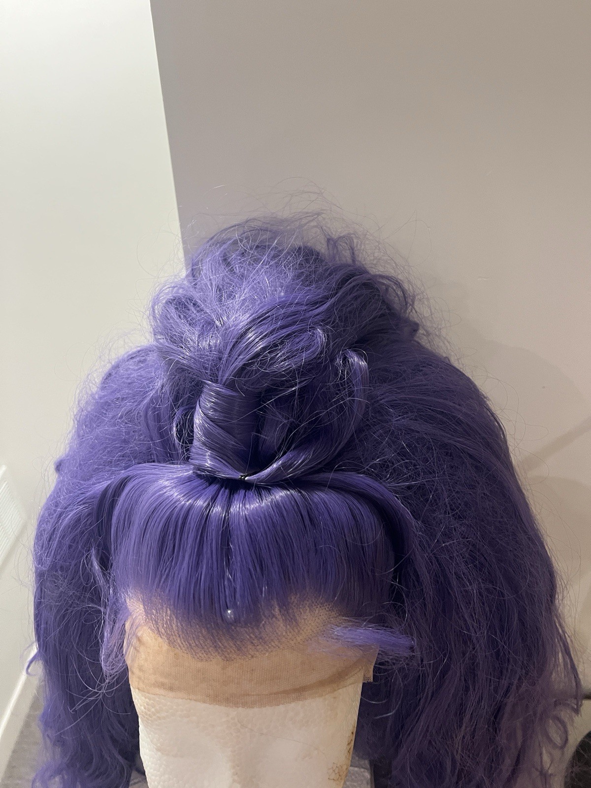 Drag Queen Purple Wig Double Stack Lace Front