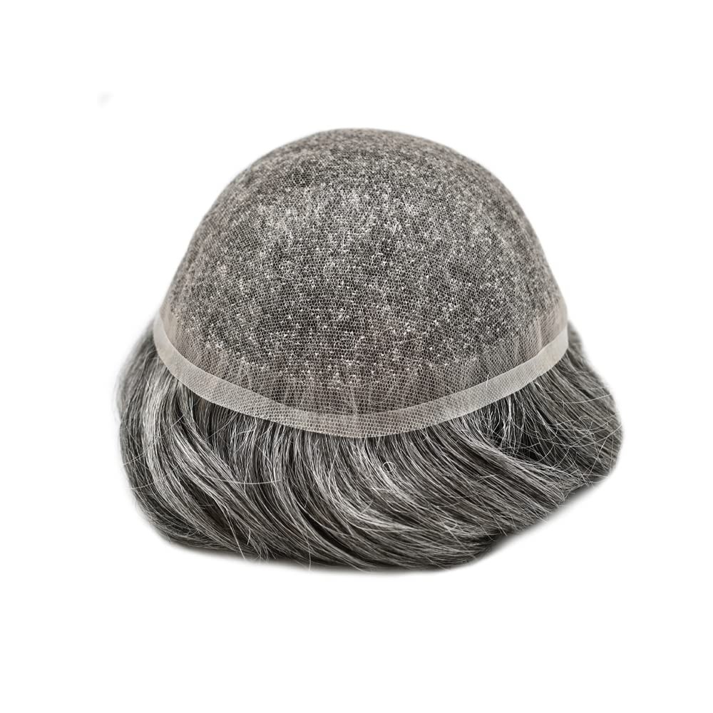 Full French Lace Hair Replacement System For Man Swiss Lace Men Toupee LACE