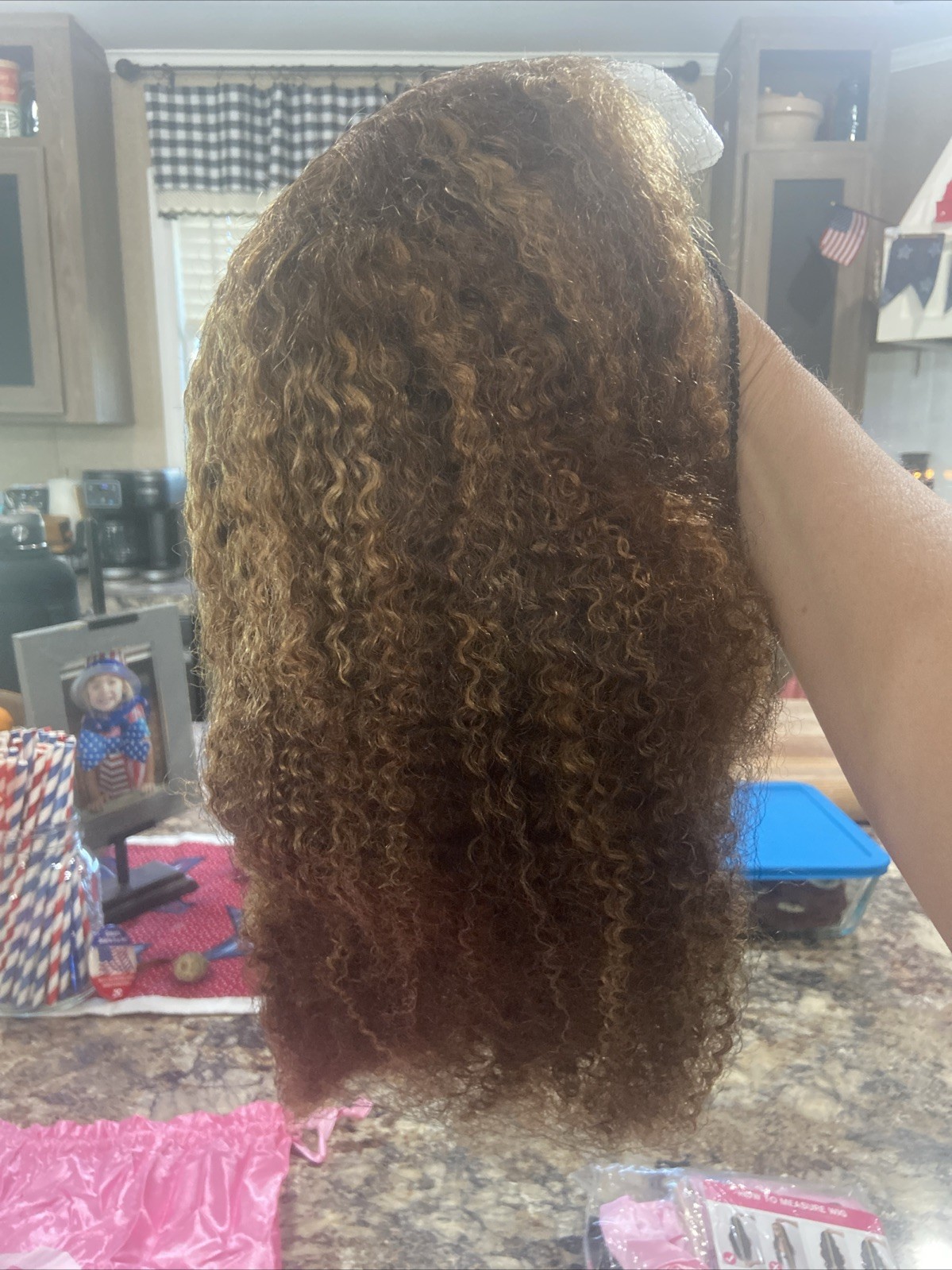 20 Inches Long 100 Percent Human Hair Multi Color Brown