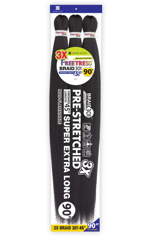 Freetress 3X Pre-Stretched Braid – Super Extra Long 90″