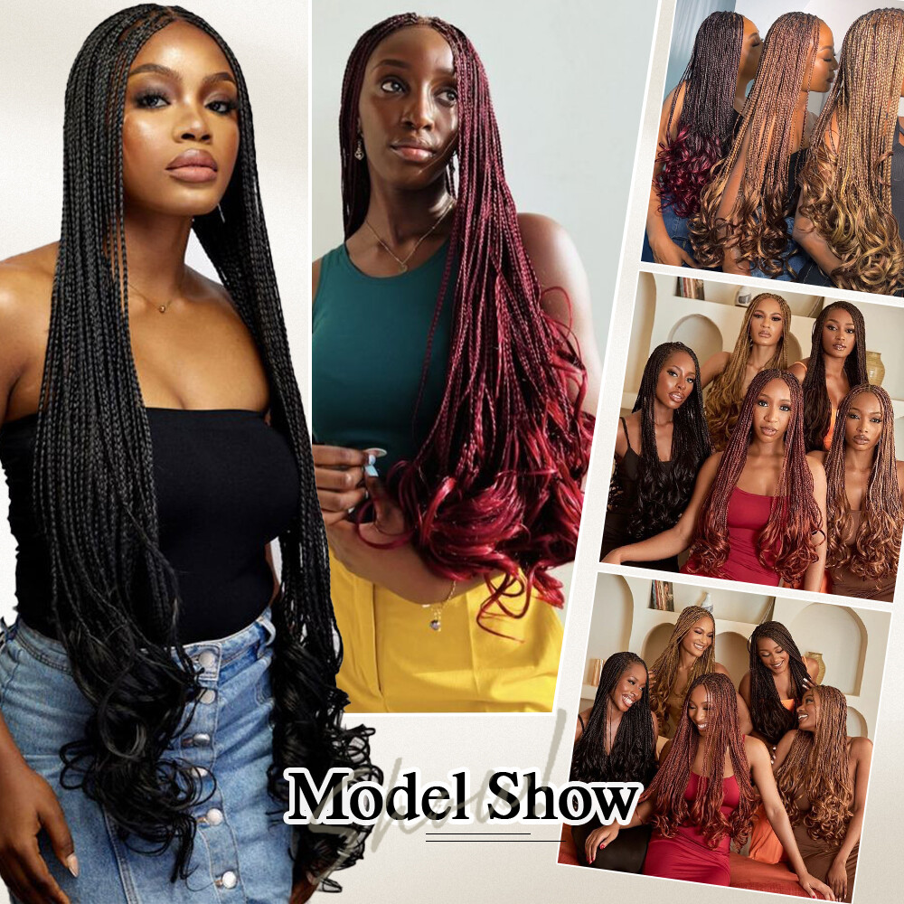 OMBRE Thick French Curl Loose Wave Braids Hair Pre-Stretched Crochet Extensions