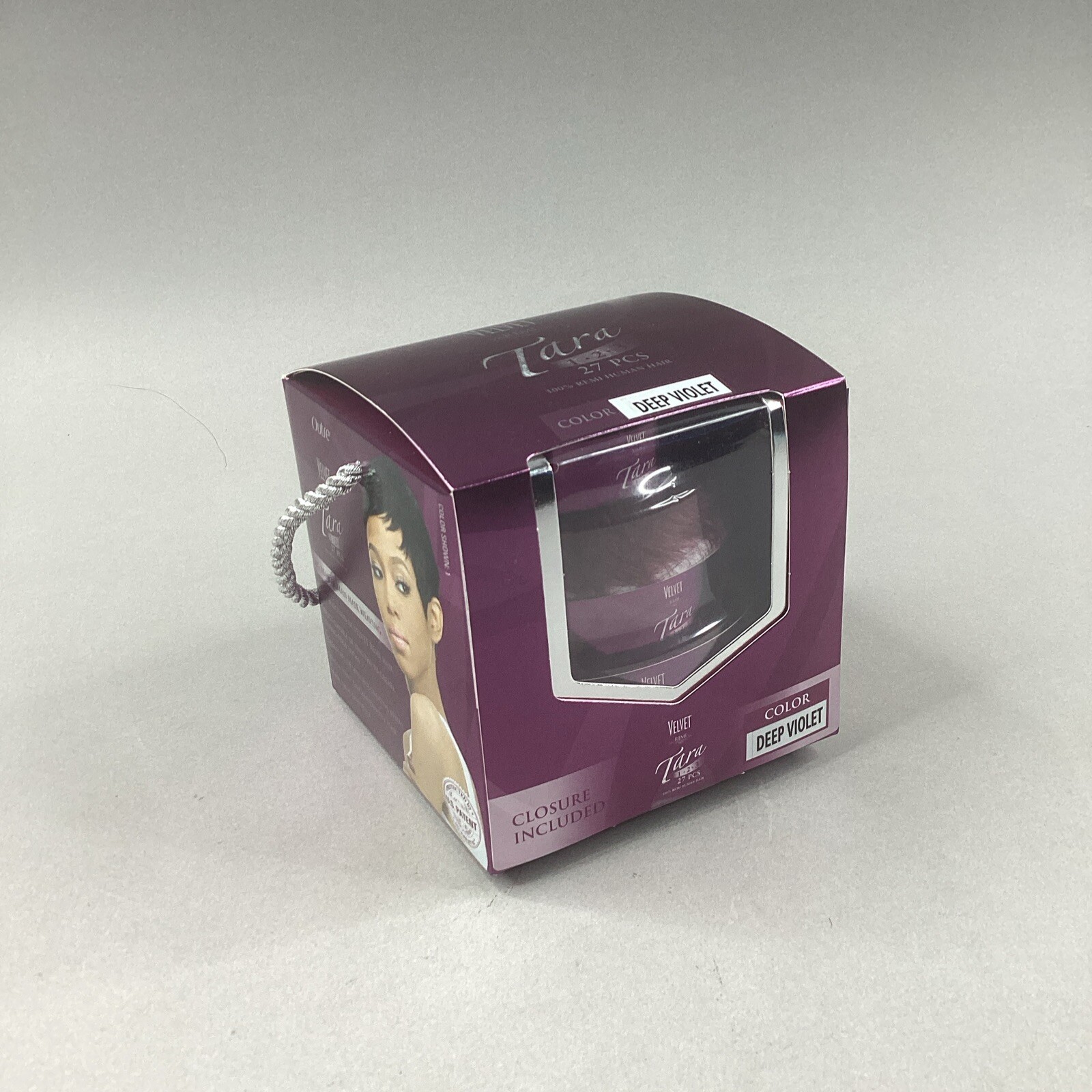 Tara 1-2-3 27PCS Closure Included #Deep Violet 100% Remi Human Hair