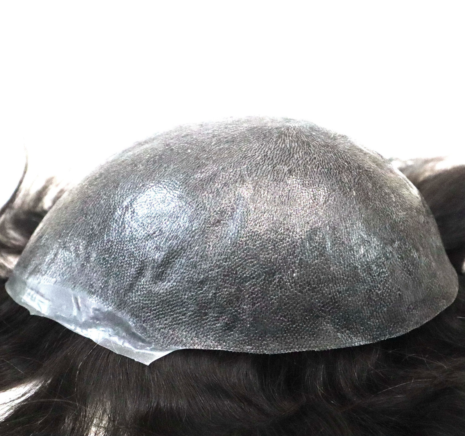 Mens Toupee Human Hair Replacement System Injection Thin Skin Hairpieces 8×10