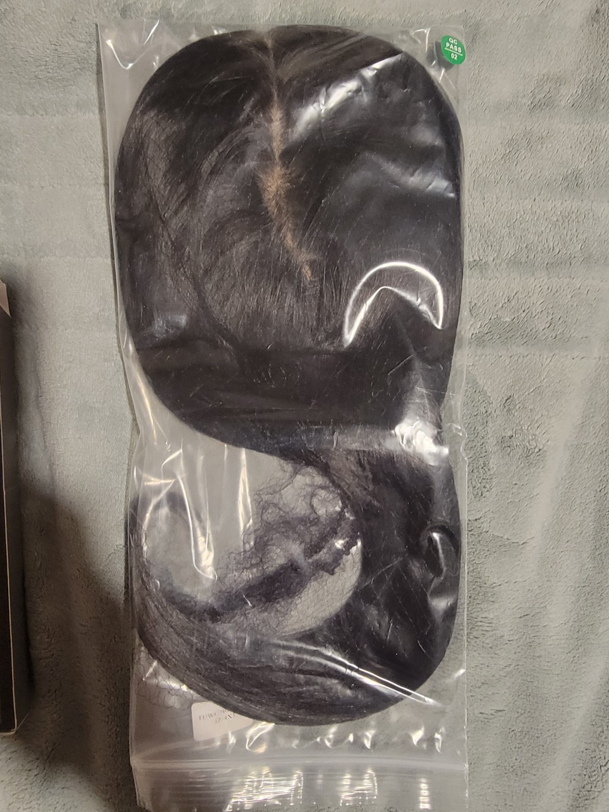 16in Human Hair Topper for Women 7.5×7.5in Injected Silk Base 130% Density #1B