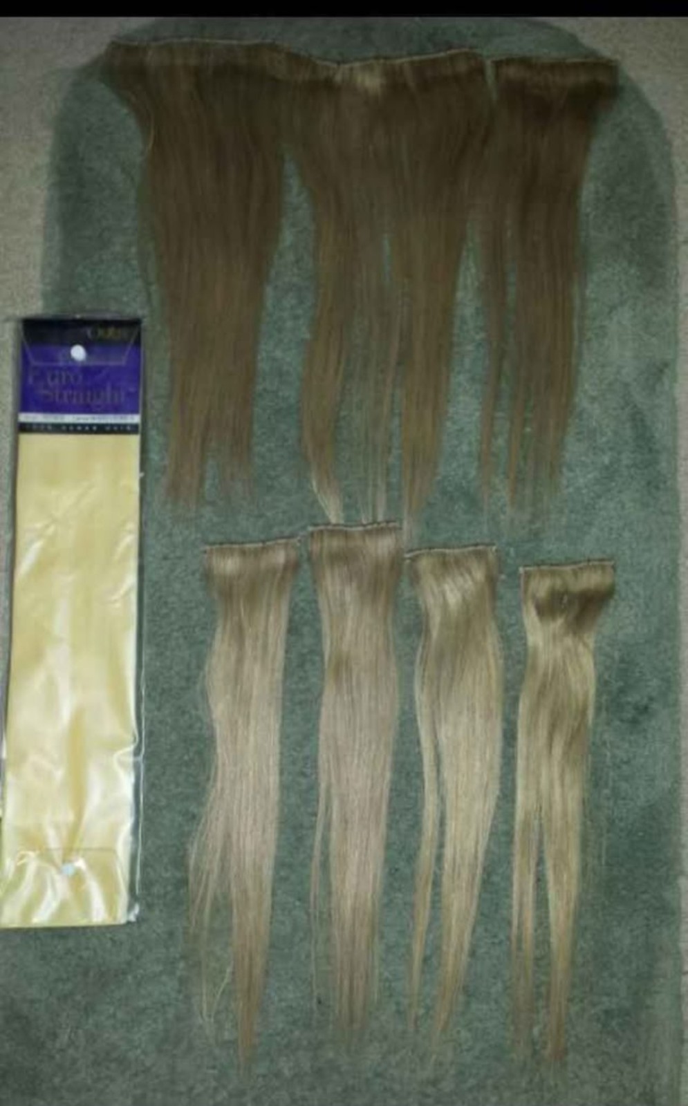 Hair Extentions Human Hair Blonde Remy 18 Inch 6 Wefts With Clips