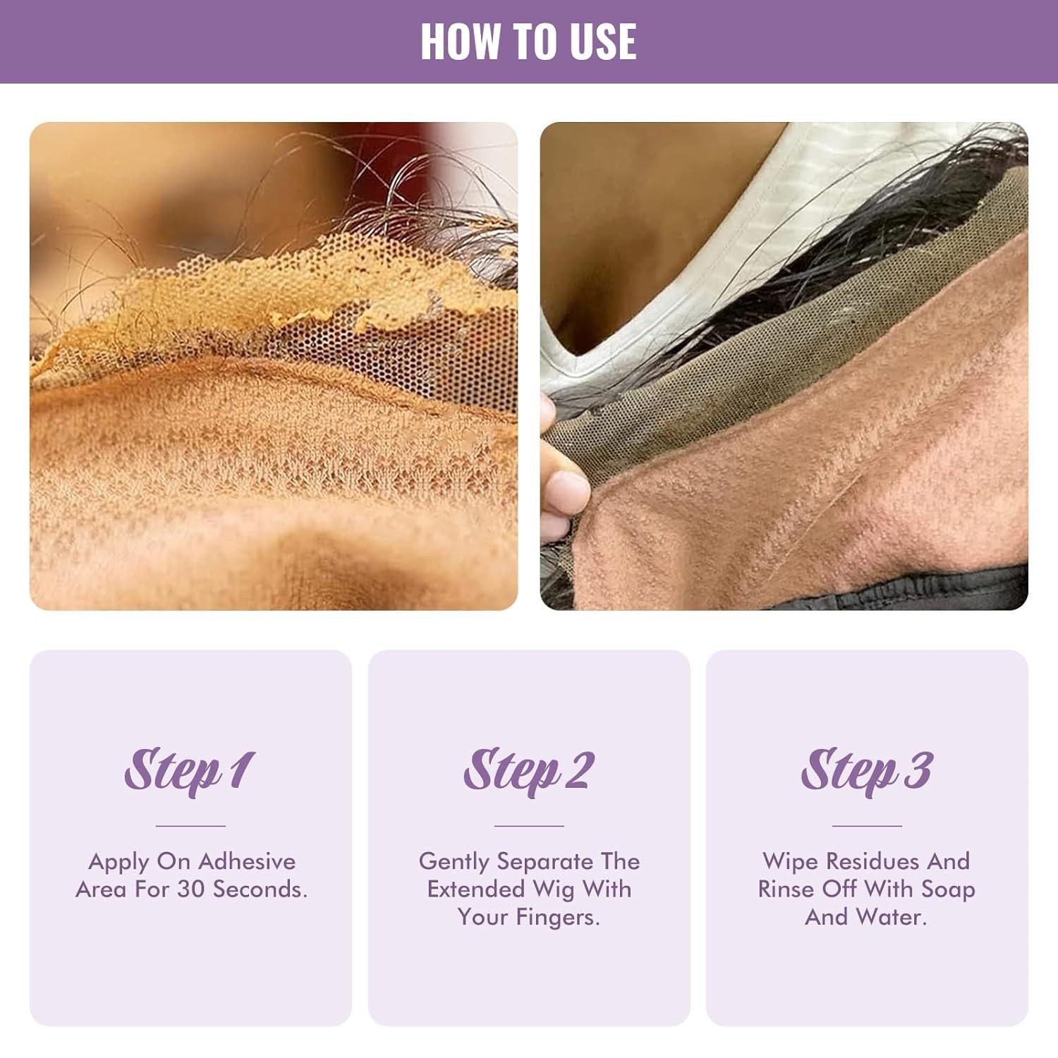 Waterproof Lace Glue Remover – Gentle Formula for Lace Wigs & Extensions