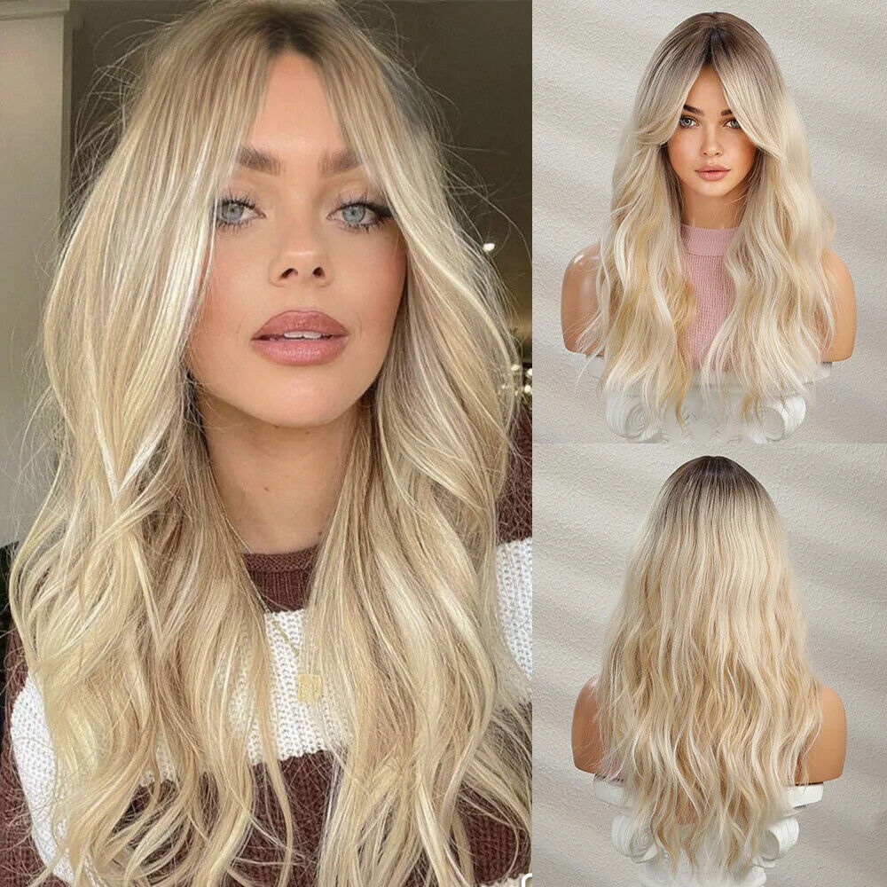Long Body Wave Synthetic Hair Wigs for Women Fashion Cosplay Party Hair Wig