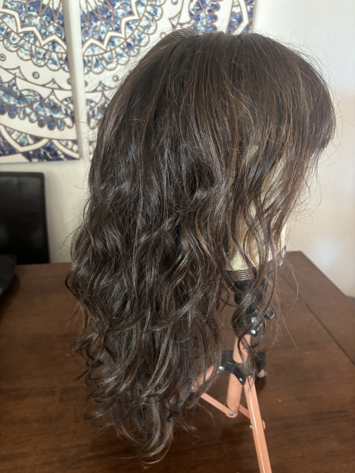Luxury Lace, Front Tea, Part Heat, Safe, Synthetic Wig, Brunette Layers