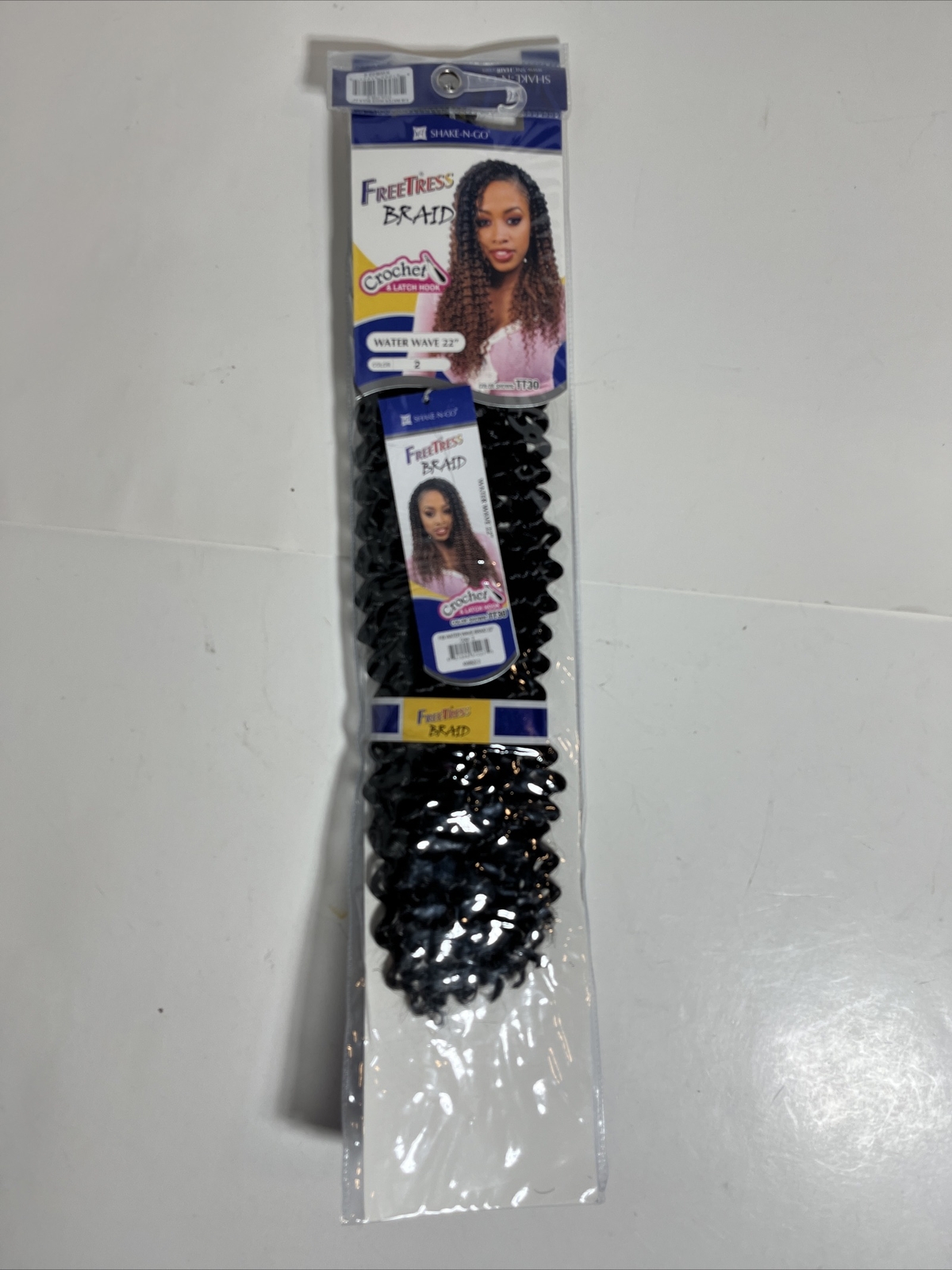 FREETRESS BRAID Hair Extensions Water Wave 22″ crochet latch hook NEW Color 2