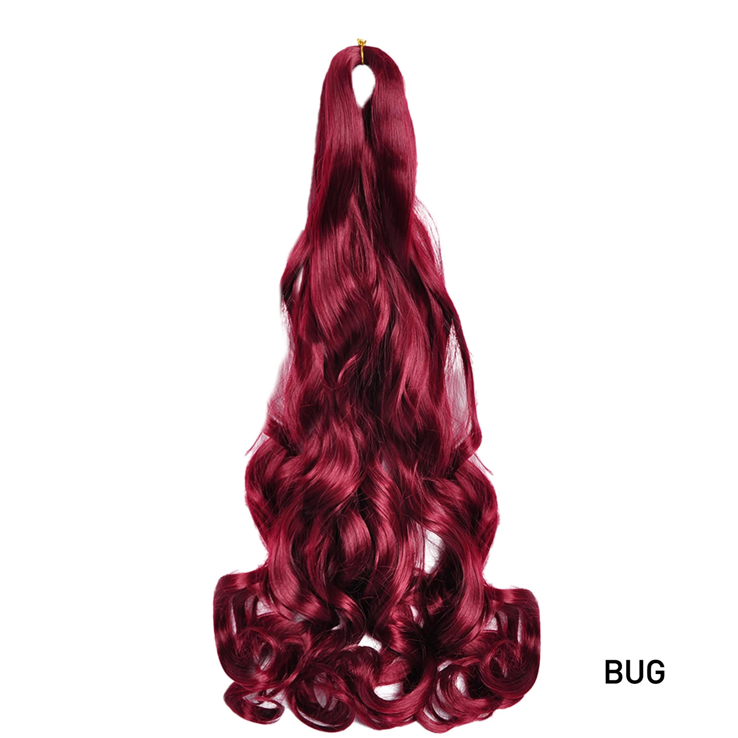Pre Stretched 24Inch Synthetic Loose Wave French Curls Braiding Hair Extensions