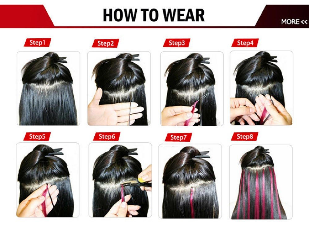 Micro Ring Loop Hair Extensions Micro Bead Tip Russian Remy Human Hair Natural