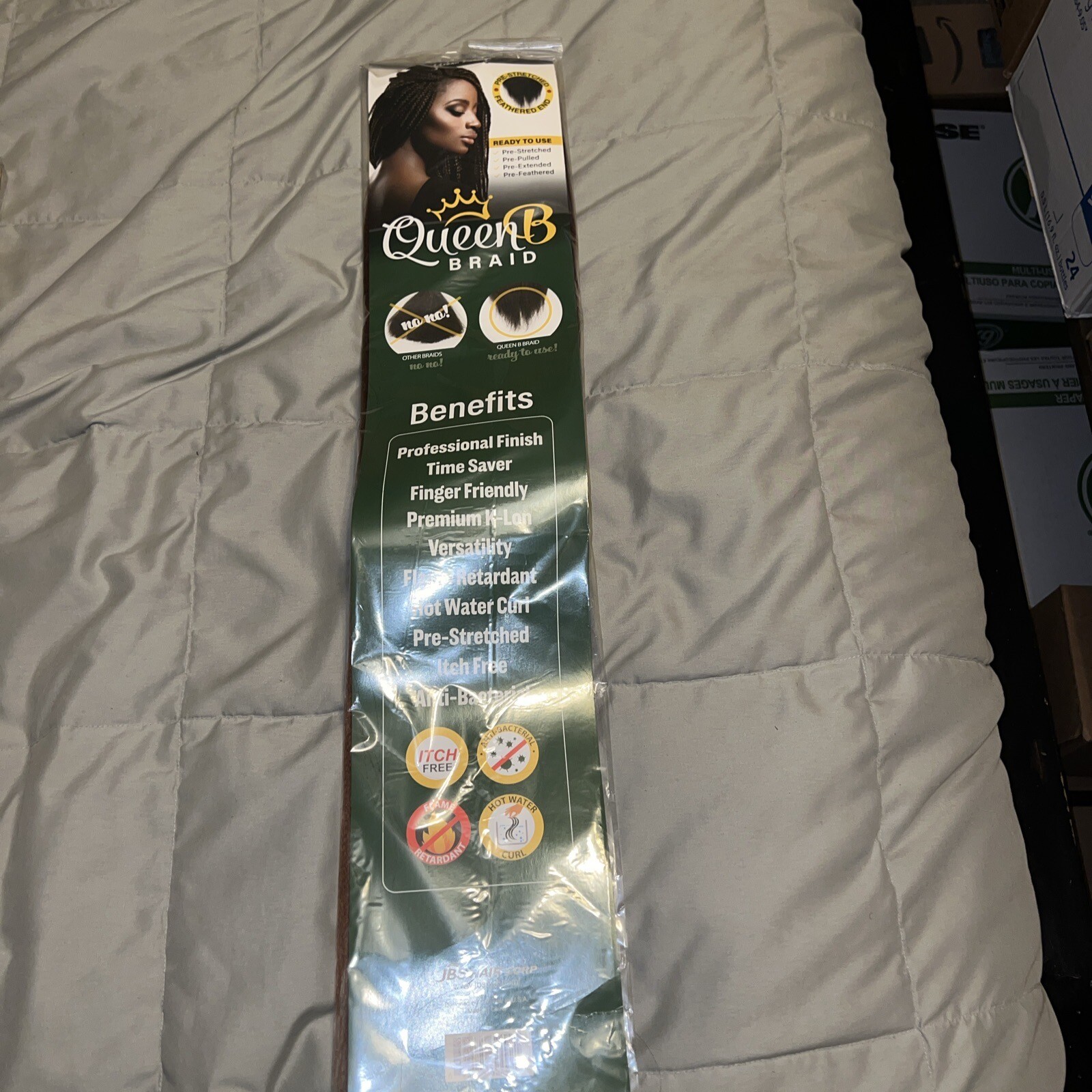 QUEEN B 50″ 1 one pack BRAID Hair Extensions color #30 ready to use URBAN T6