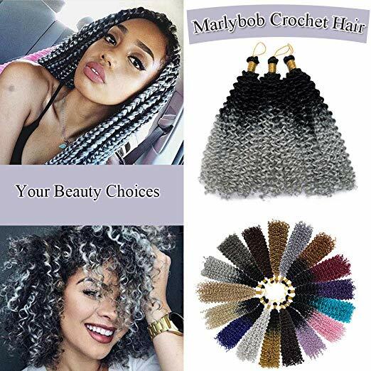 Marley Bob Wavy Jumbo Braiding Briads Hair Extensions Bobble Water Wave Crochet