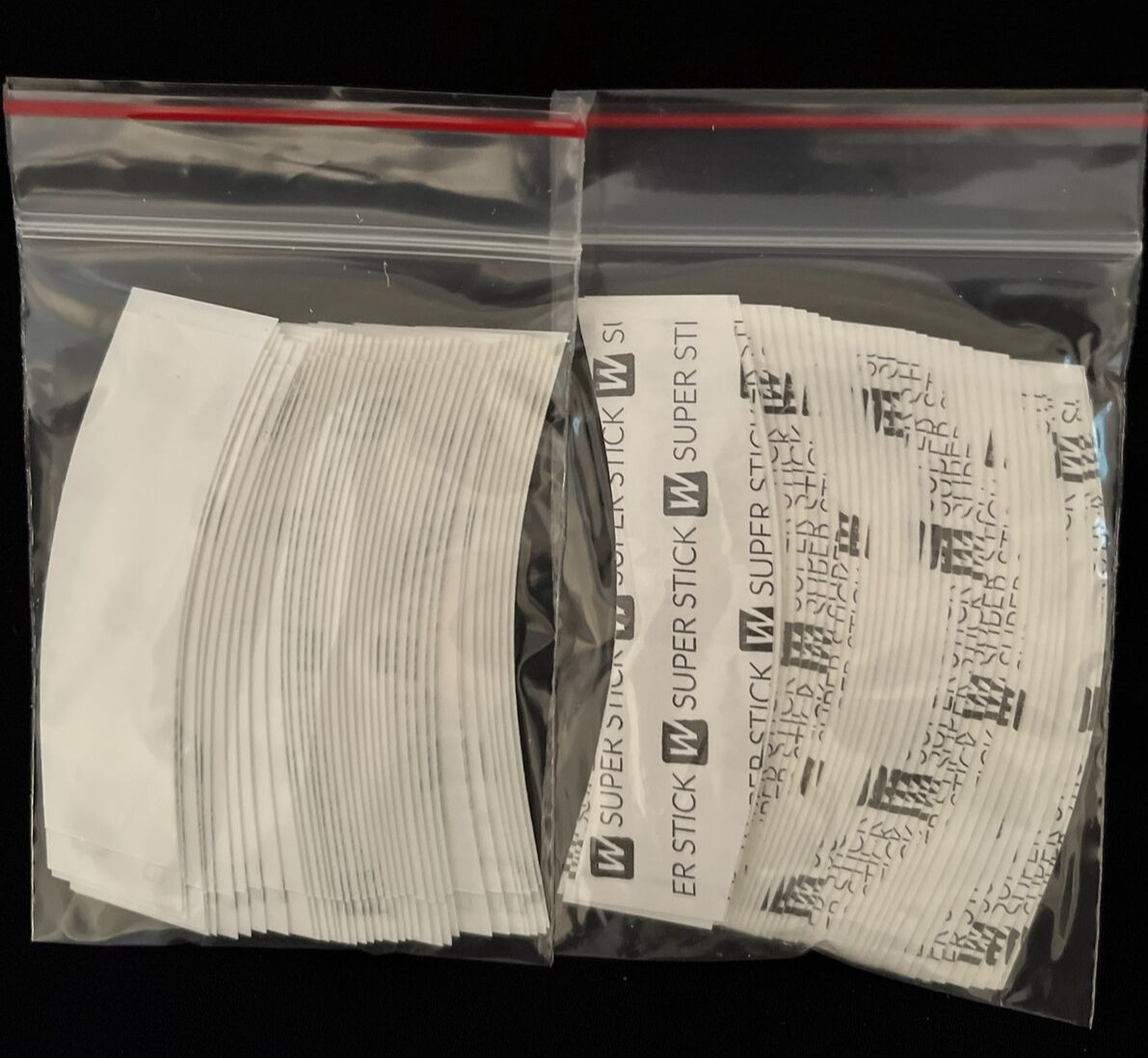 Walker Tape Super Stick Tape-36 Strips “C” Contour Tape Strips- 36 Pc /Bag -NEW.