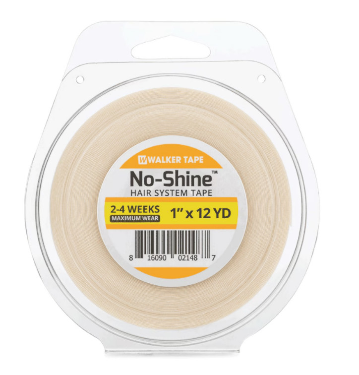 WALKER TAPE No-Shine – 1″ X 12 Yds, Roll Support Tape Wig, Double-Sided!