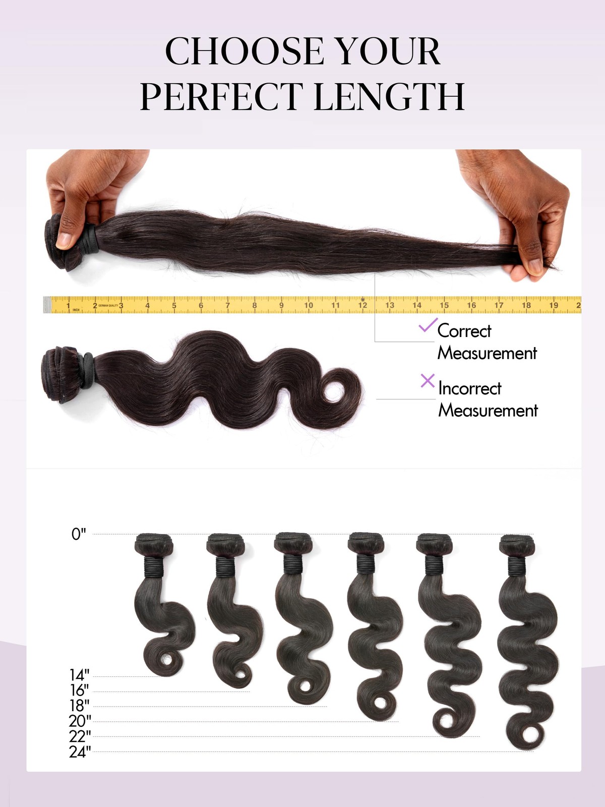 Luvme 12A Human Hair Bundle Body Wave 18 Inch 100 Brazilian Virgin Human Hair 1