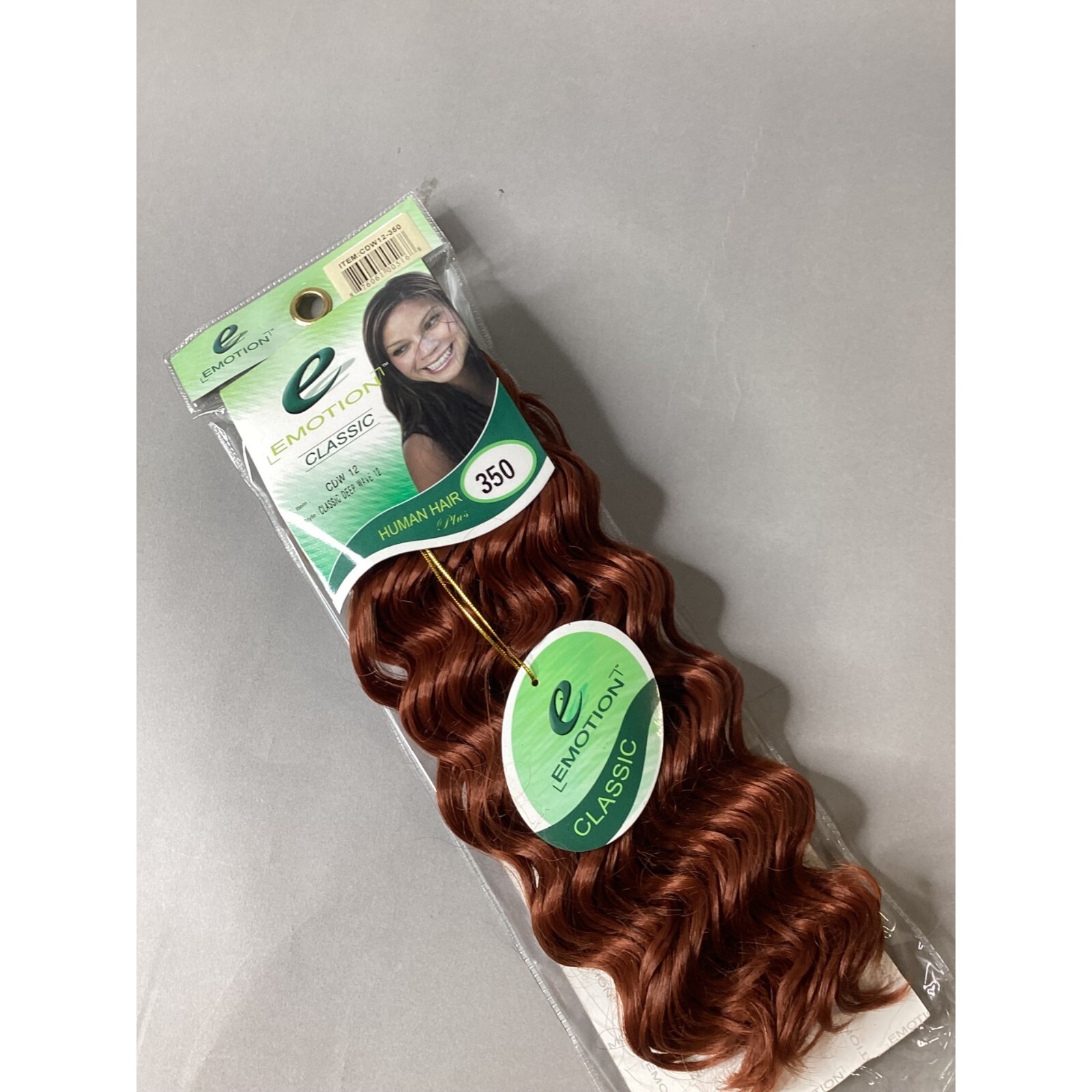 12″ Deep Wave Color #350 Copper Blended Hair Extensions Track Emotion