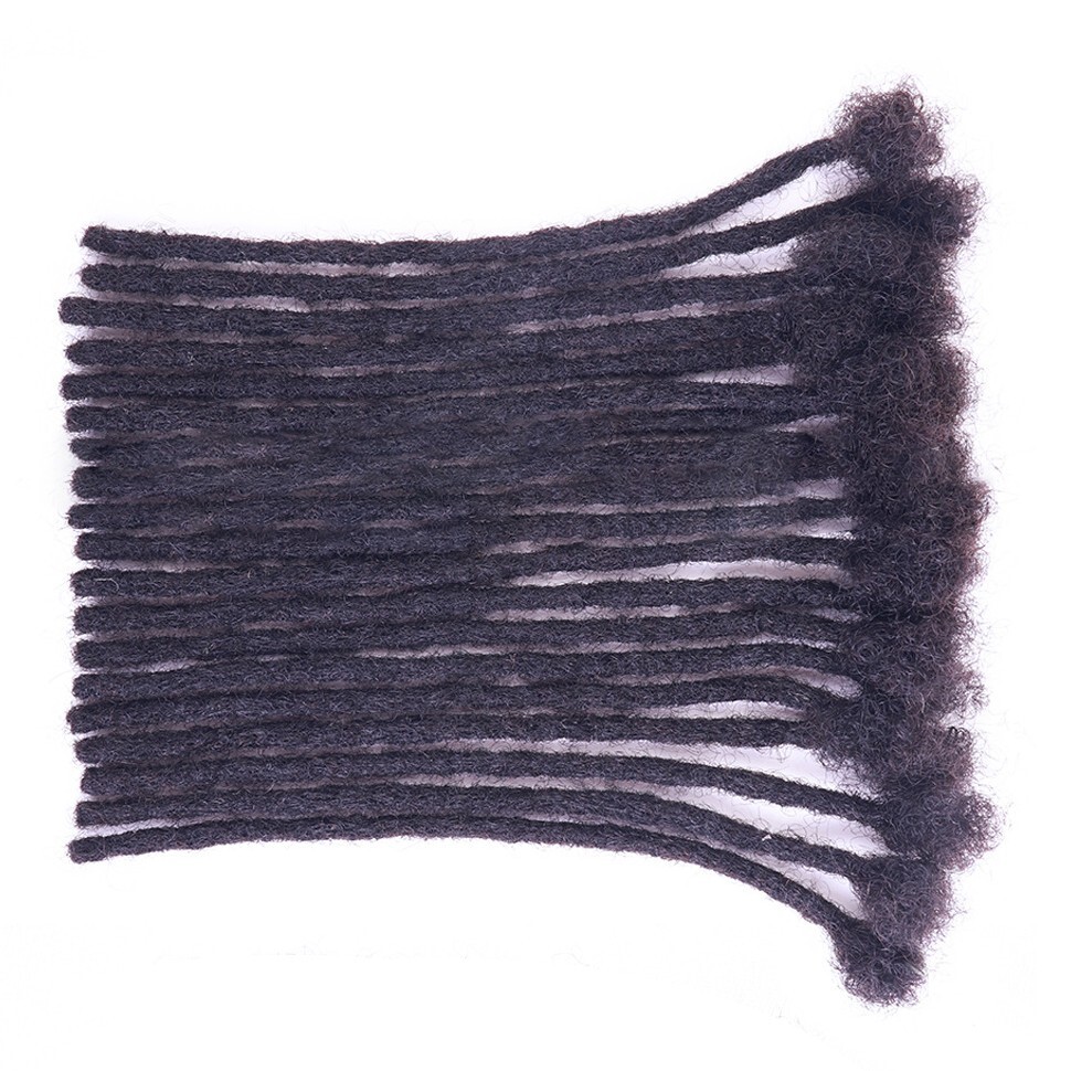 Colorful 100% Human Hair Dreadlocks Extension Permanent Locs Reggae Dreads 0.6cm