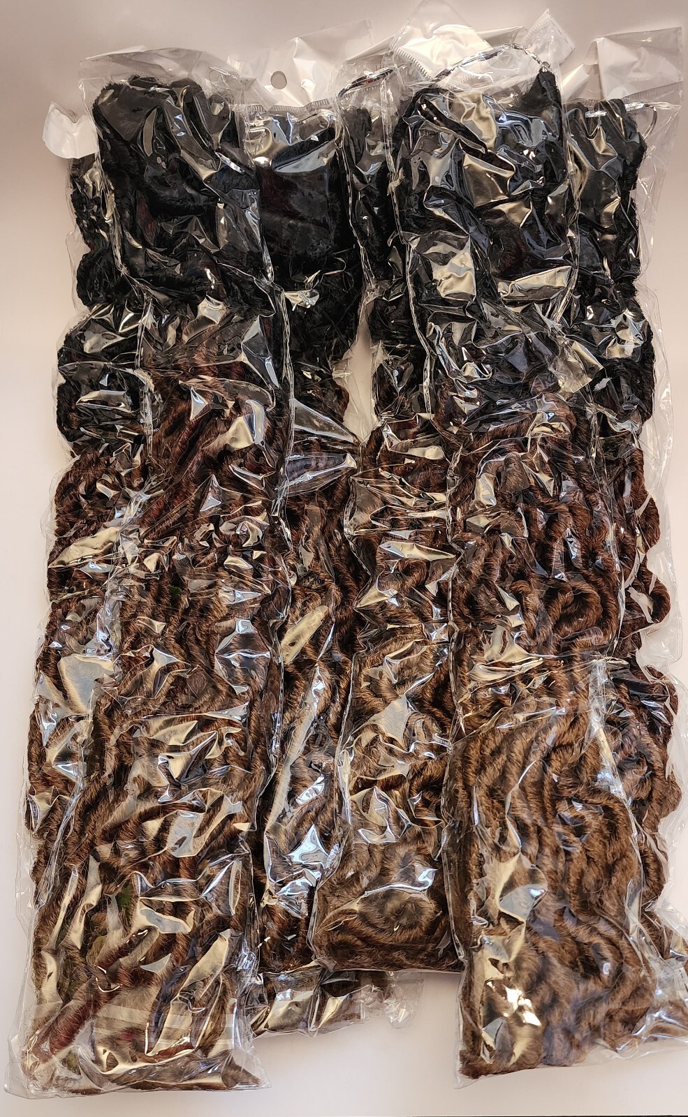 6 Pack – Gypsy Locs Crochet Hair 18 Inch Crochet Locs – 3 Toned