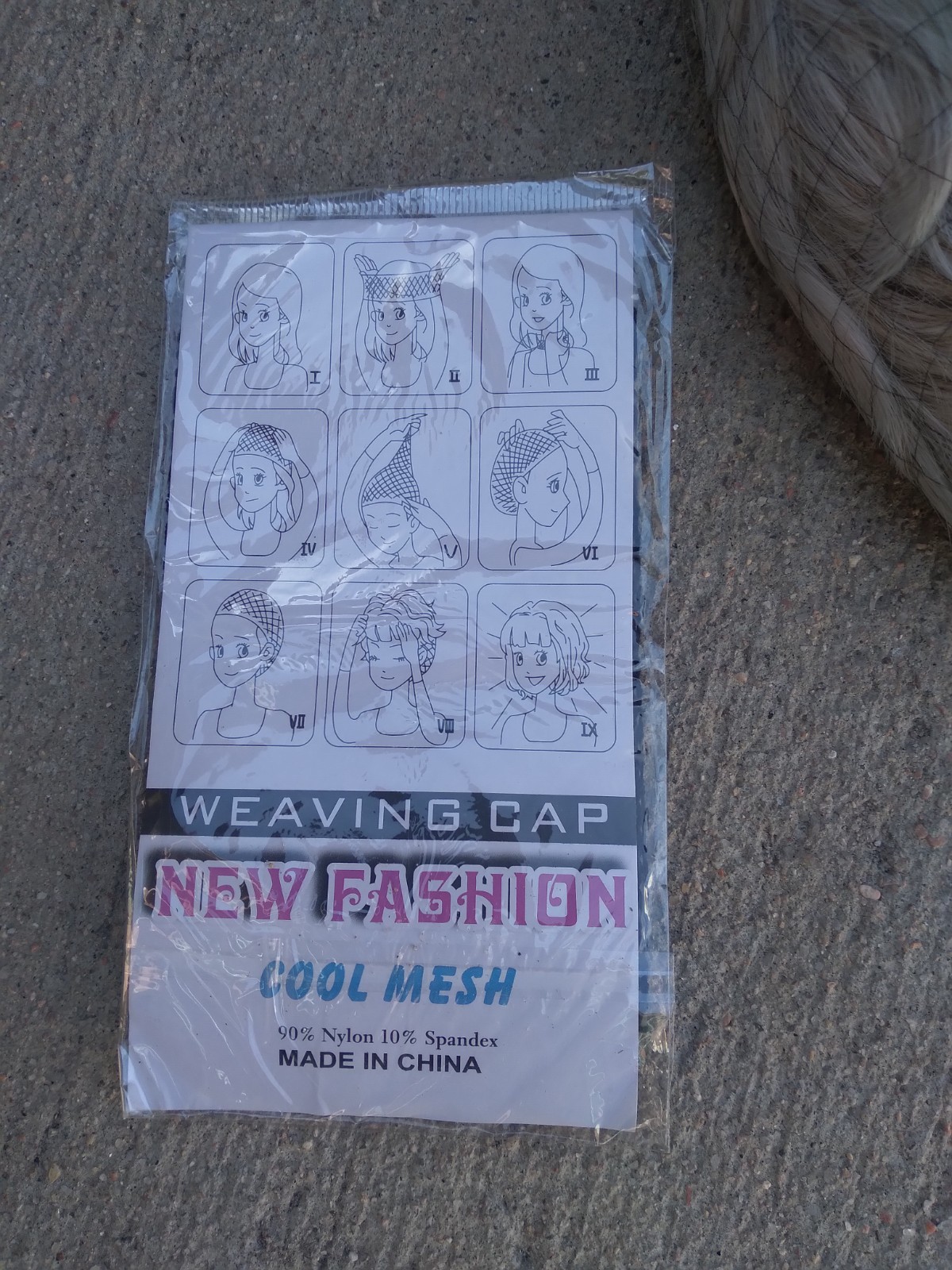 Gnimegil Gray Bob Wig NEW with Weaving Cap Black