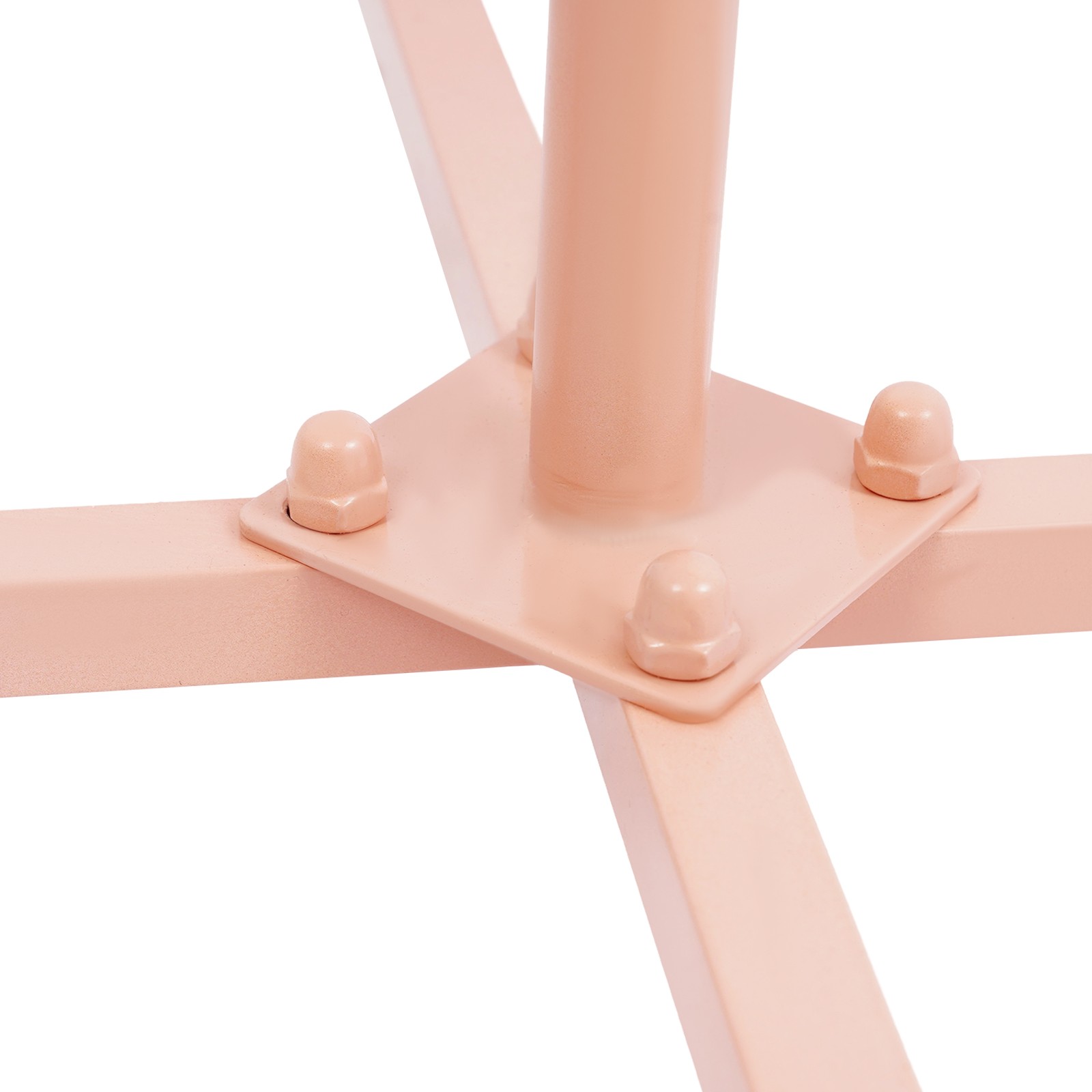Pink 12-Head Heavy Duty Wig Stand Organizer | Metal Tripod Rack | Salon Display