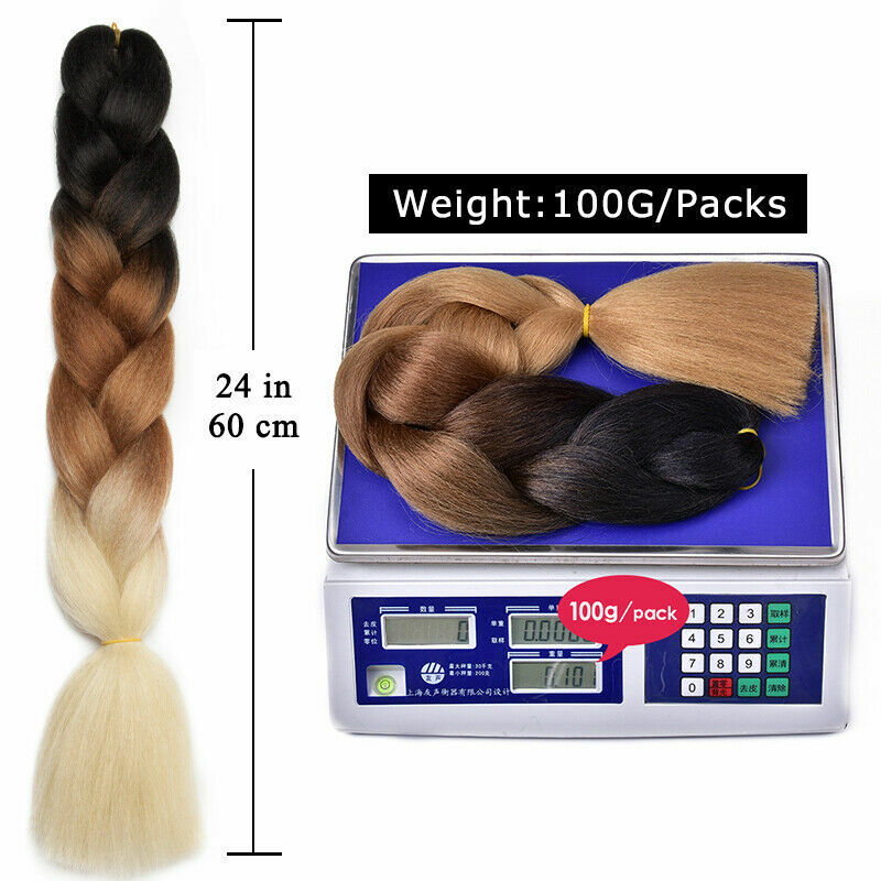 24″Jumbo Afo Crochet Braiding Hair Box Twist Braided Hair Extensions For Woman