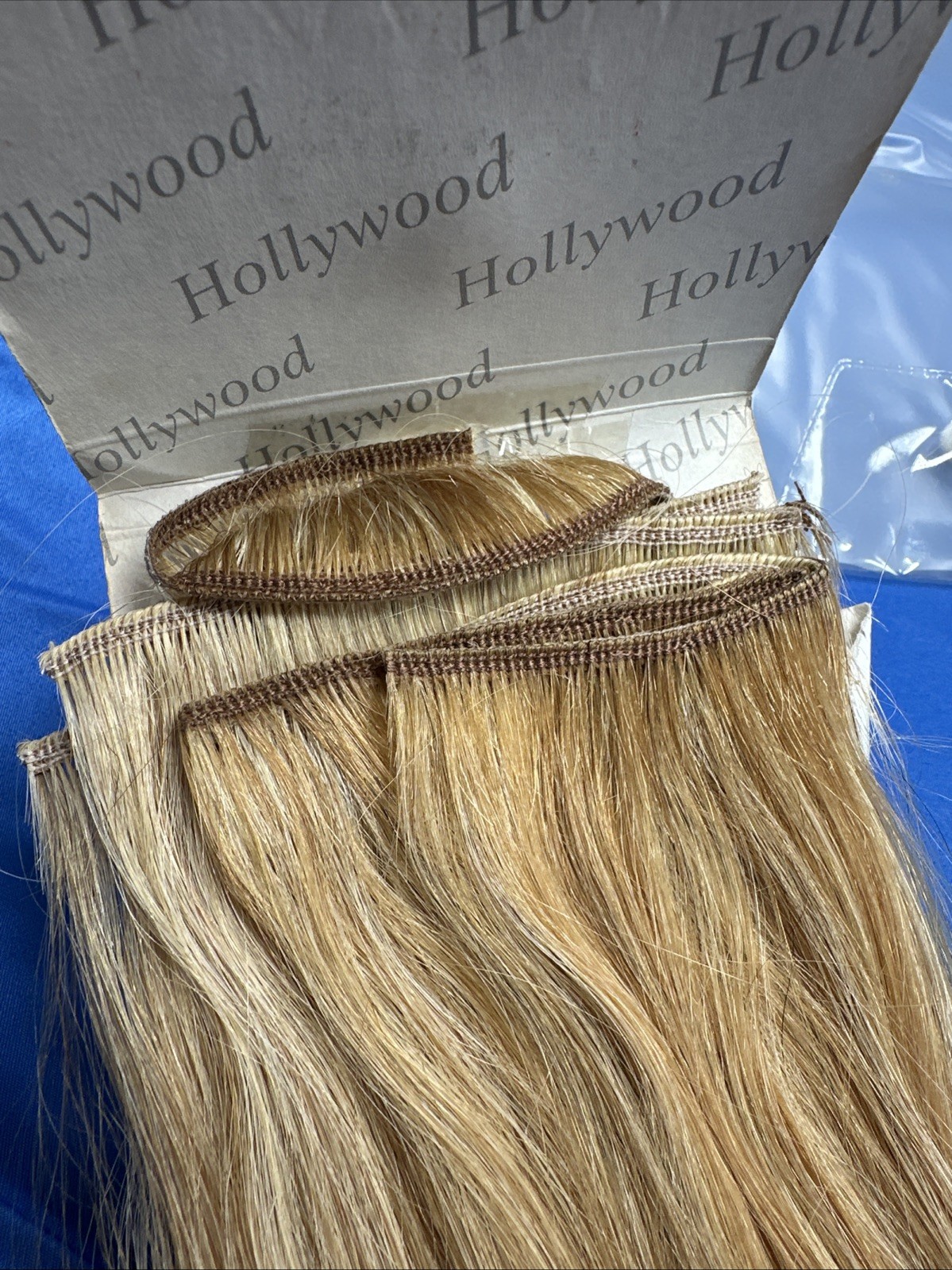 New NOS 100% Human Hollywood American Silky ASH-18 Hair 18” Dirty Blonde Color