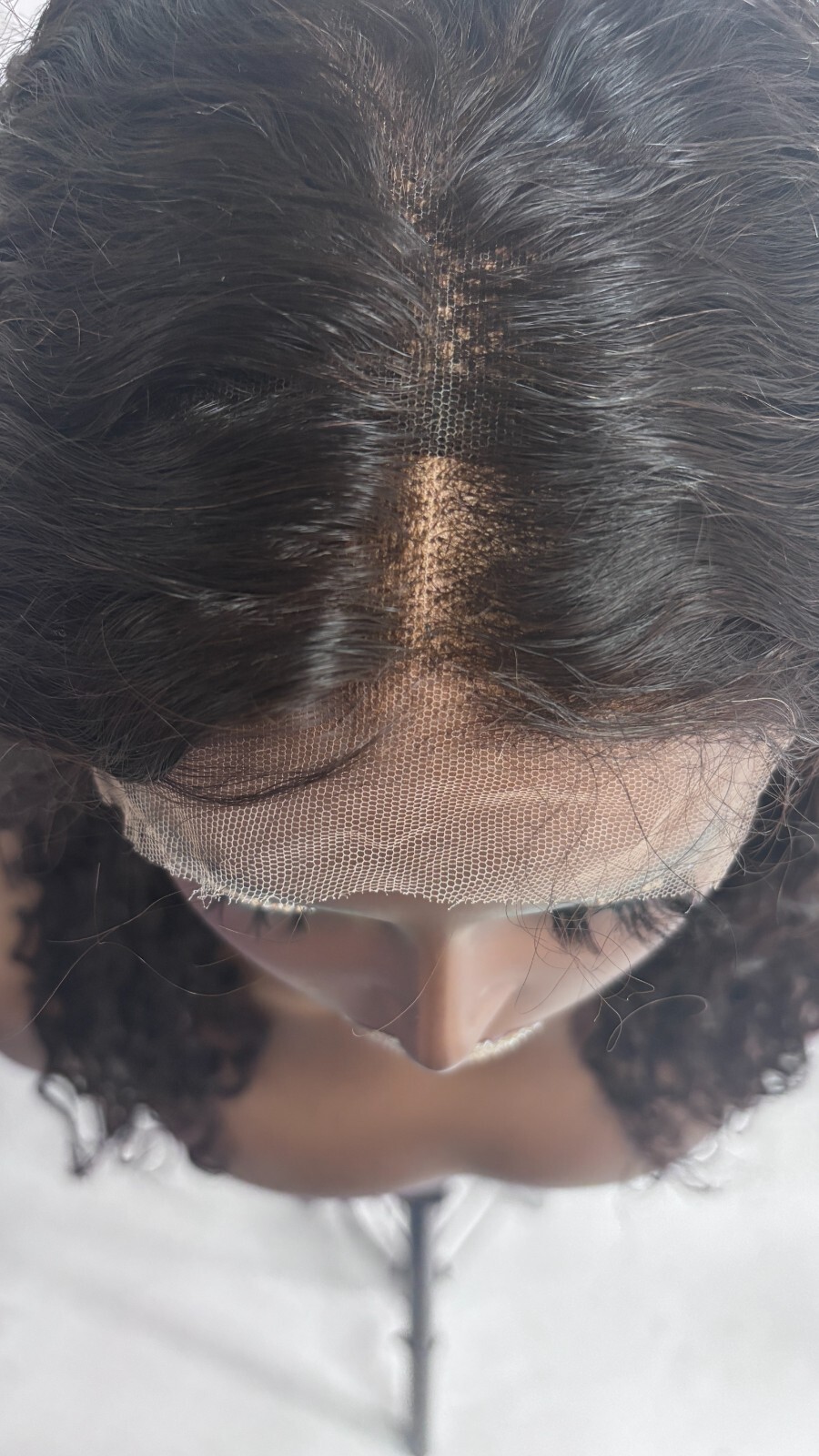 18 inch 5X5 Glueless Swiss Lace Curly Wig