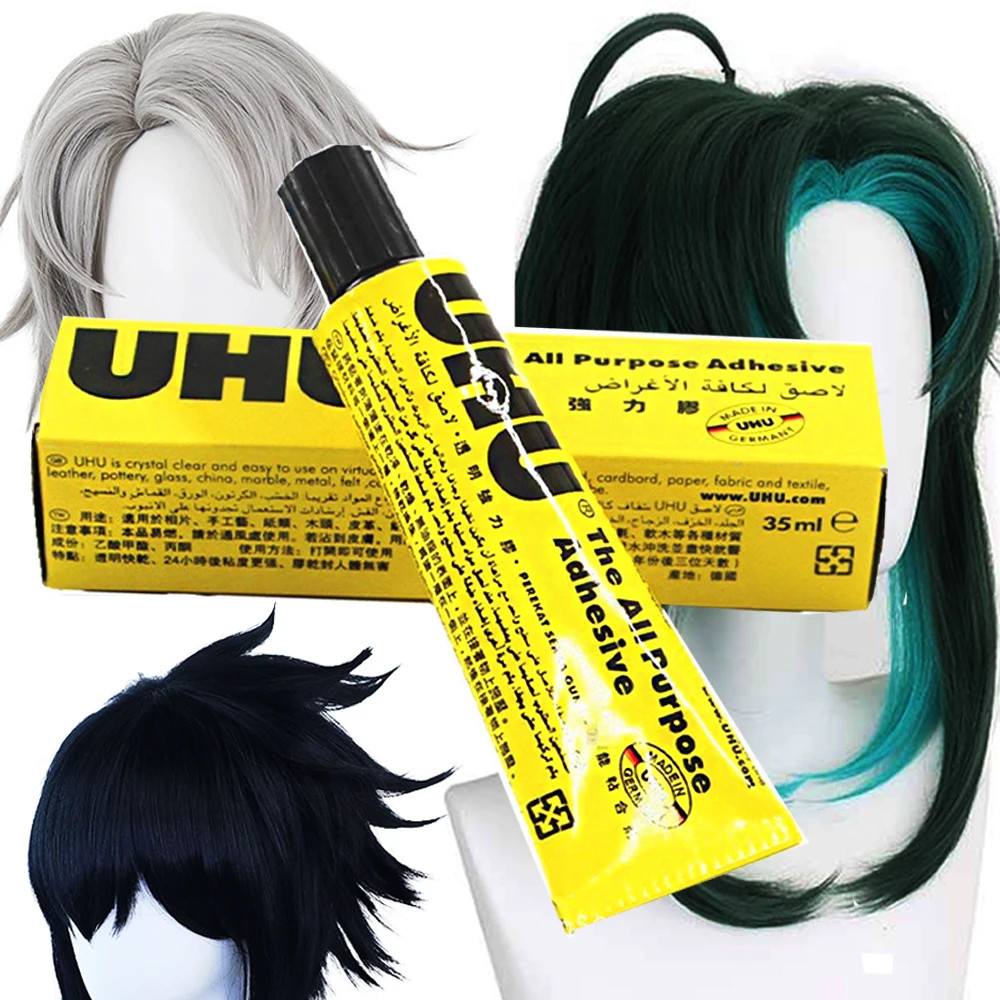 UHU 35Ml All Purpose Glue Wig Install Adhesive Clear Strong Bond Lace Wig Toupee