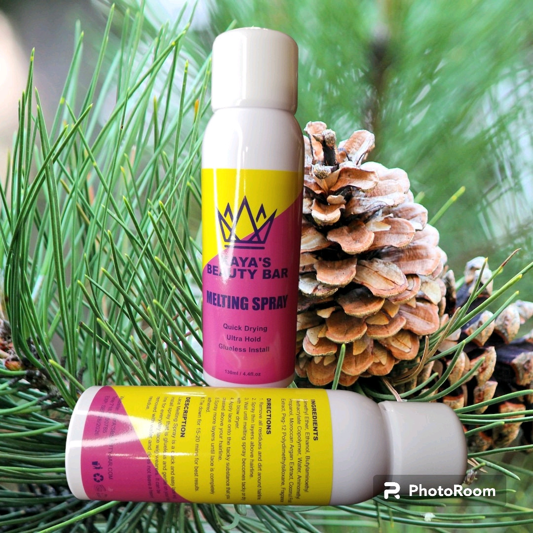 Lace Melting and Holding Spray 3.4 fl oz Glue-Less Hair Adhesive for Wigs