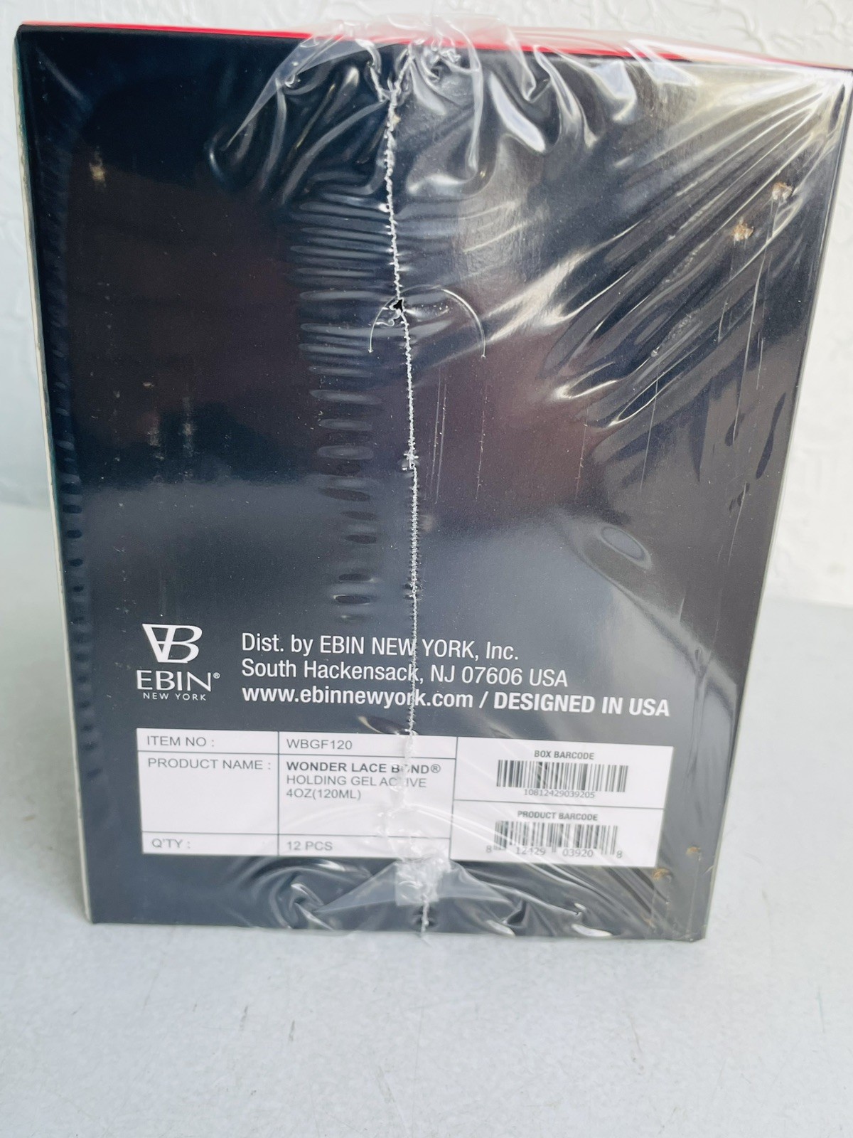 12 Pack EBIN Wonder Lace Bond Wig Holding Gel Extreme Firm Hold Active 4 OZ