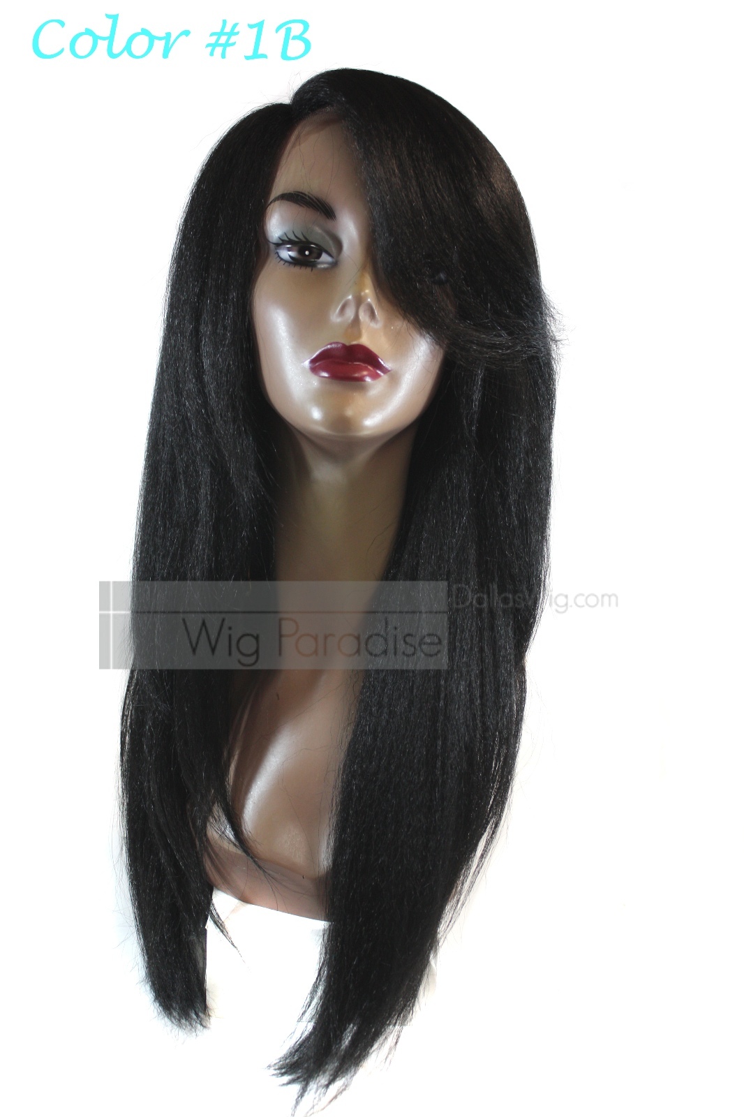 Signature Looks Synthetic Straight Coarse Yaky Texture SK519 Lace Front Wig