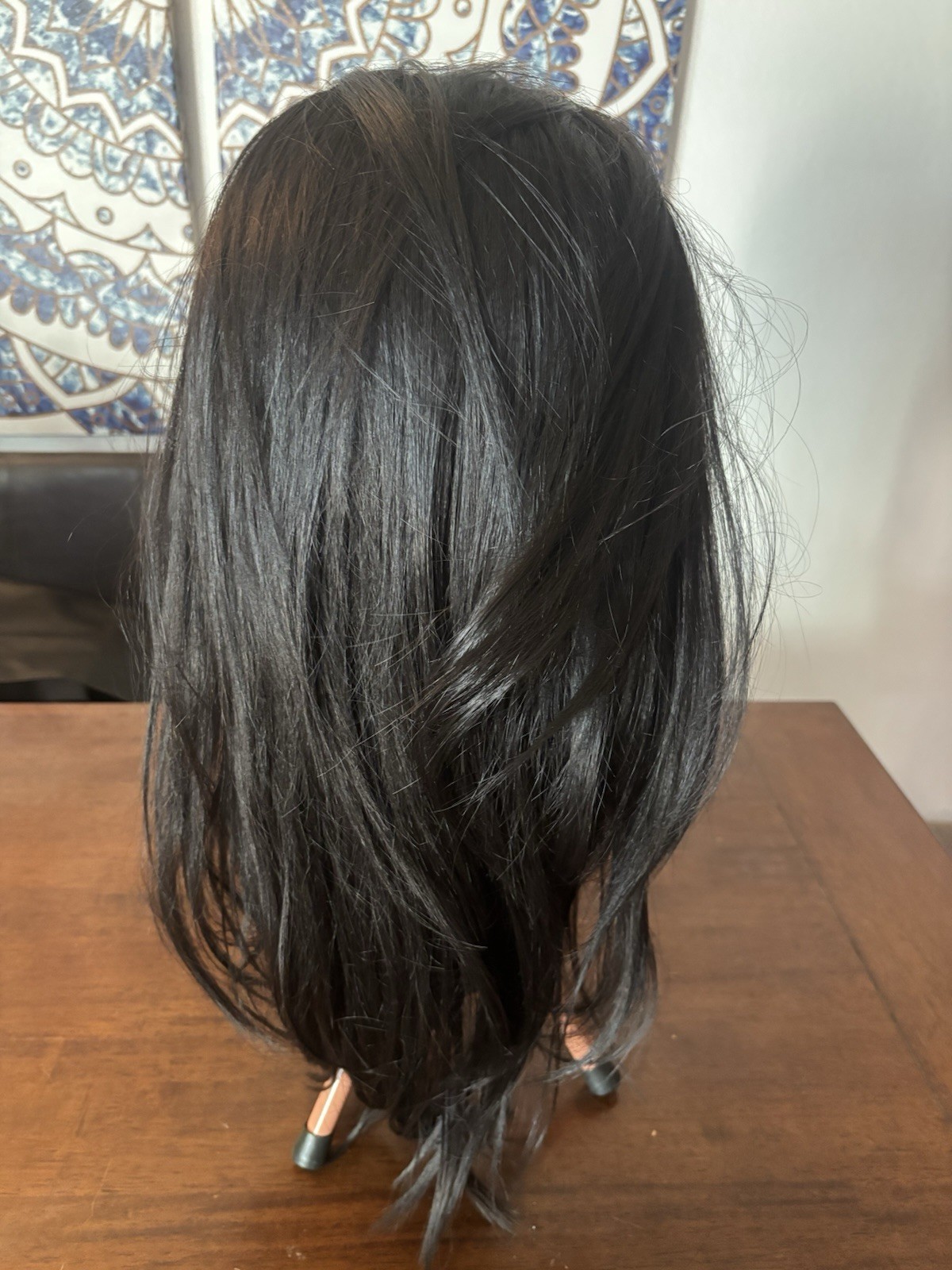 Lace Front Free Part Beautiful Dark Brunette Heat Safe 26-28in Wig