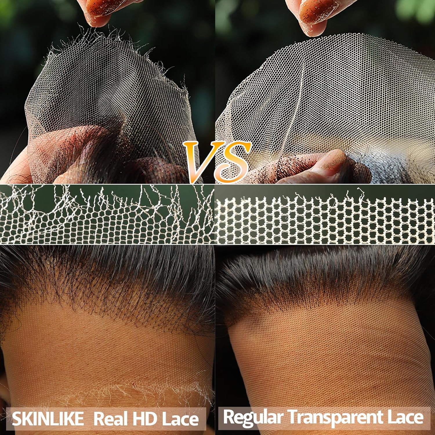 5×5 Skinlike Real HD Lace for Wig Making 1 Pieces, 0.1mm Ultra-thin Swiss Lace N