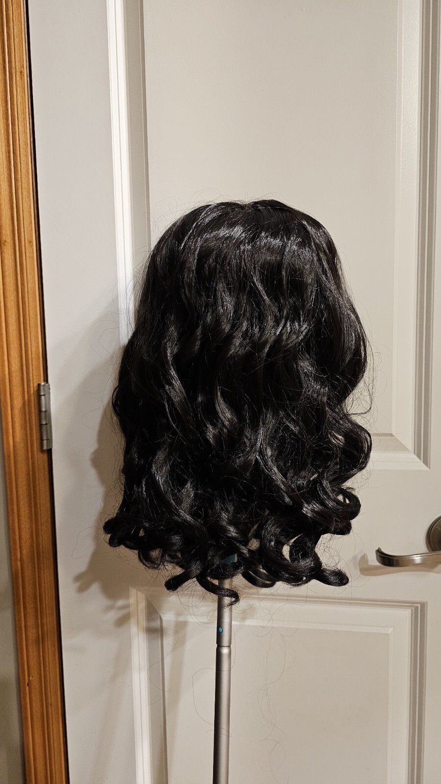 Curly Capless African American Black 15″ Synthetic Wigs