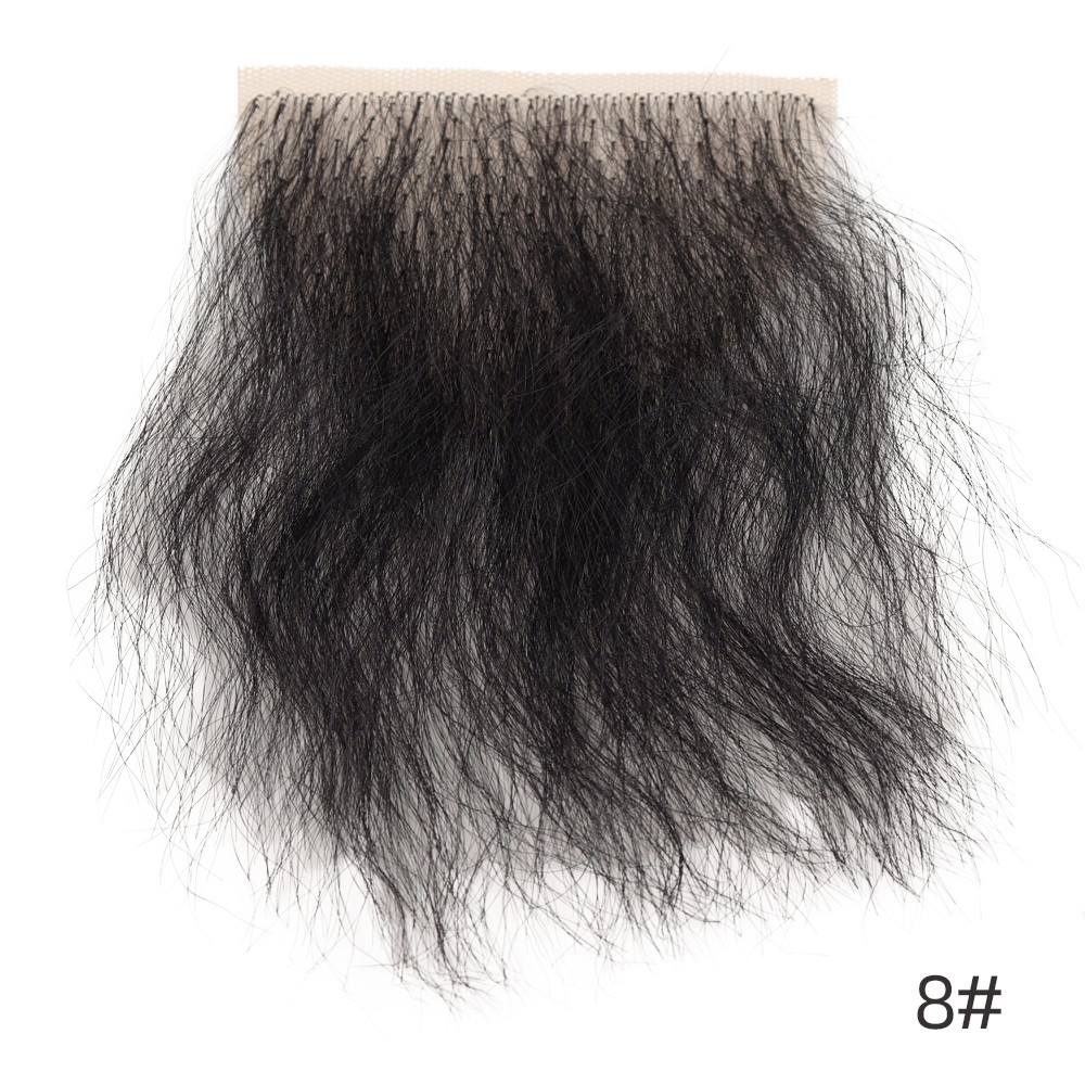 Fake Pubic Hair One Piece Silicone Doll Wig High Temperature Wire Beard