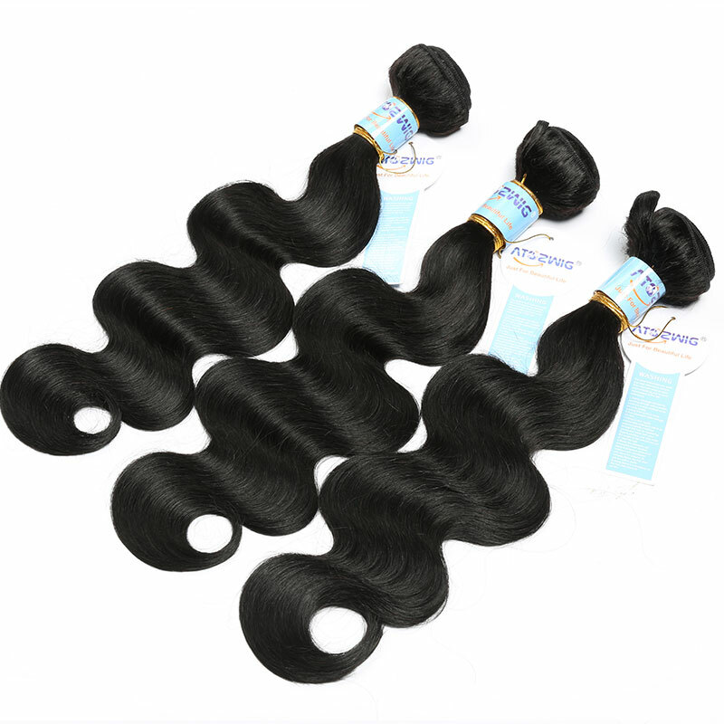 28 Inch Brazilian Body Wave Human Hair Bundles Remy Hair Extension 9A Grade USA