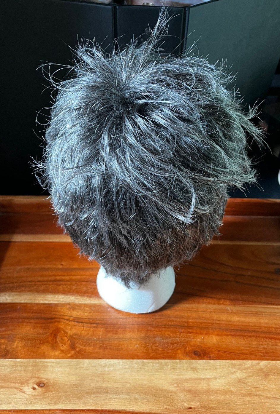 GABOR Gray / Salt & Pepper Short Layered Wig Personal Fit Cap Flexlite RN 48539