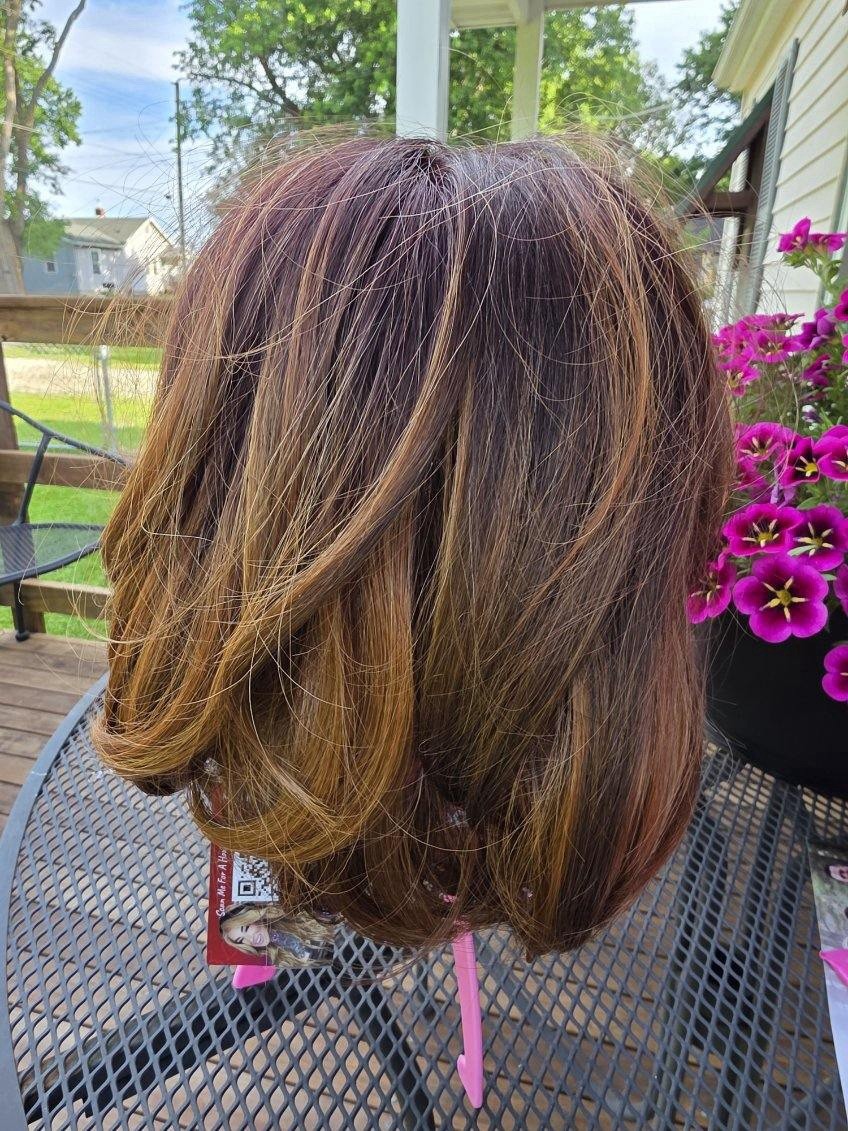 Rebel Gypsy New. Brown, Chin Length. Never Warn. Pink Stand Not Included.