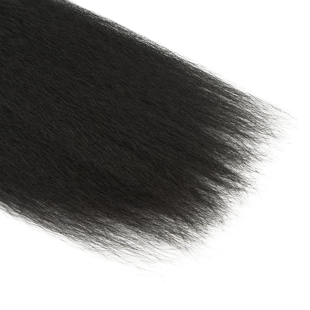 Ladrxadr Human Hair Bundles Yaki Straight Bundles 28 30 32 Inch Yaki Human Hair