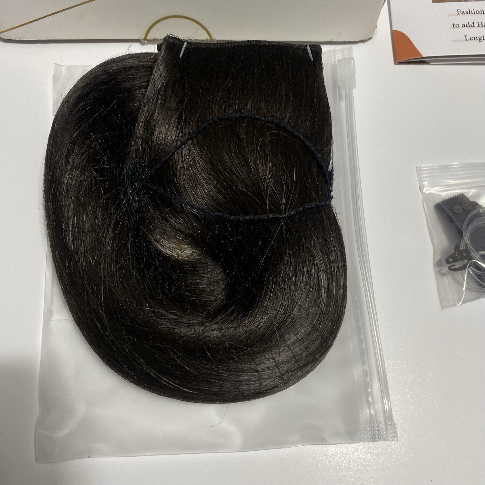 Sunny Human Hair 20 Inch 100g Invisible Wire Hair Extensions #2 Darkest Brown