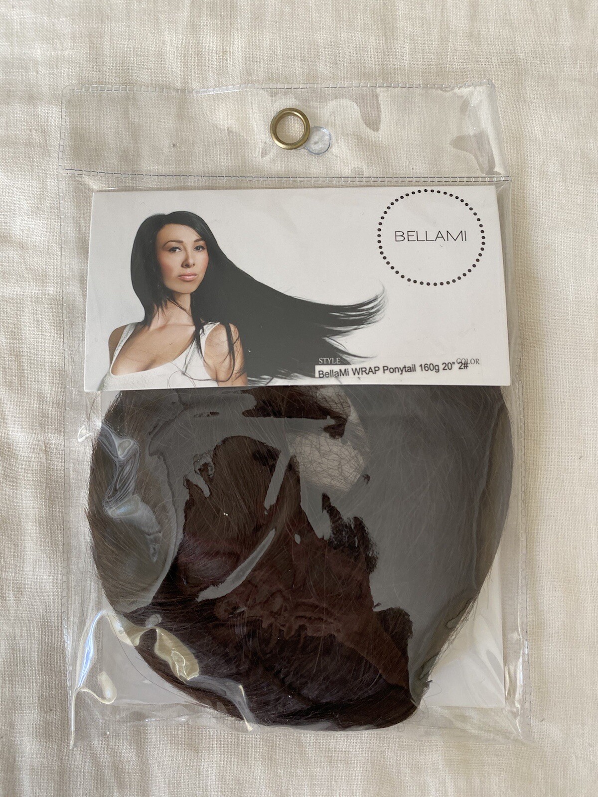 bellami hair wrap ponytail hair extionsions 160g 20” Dark brown #2 NEW