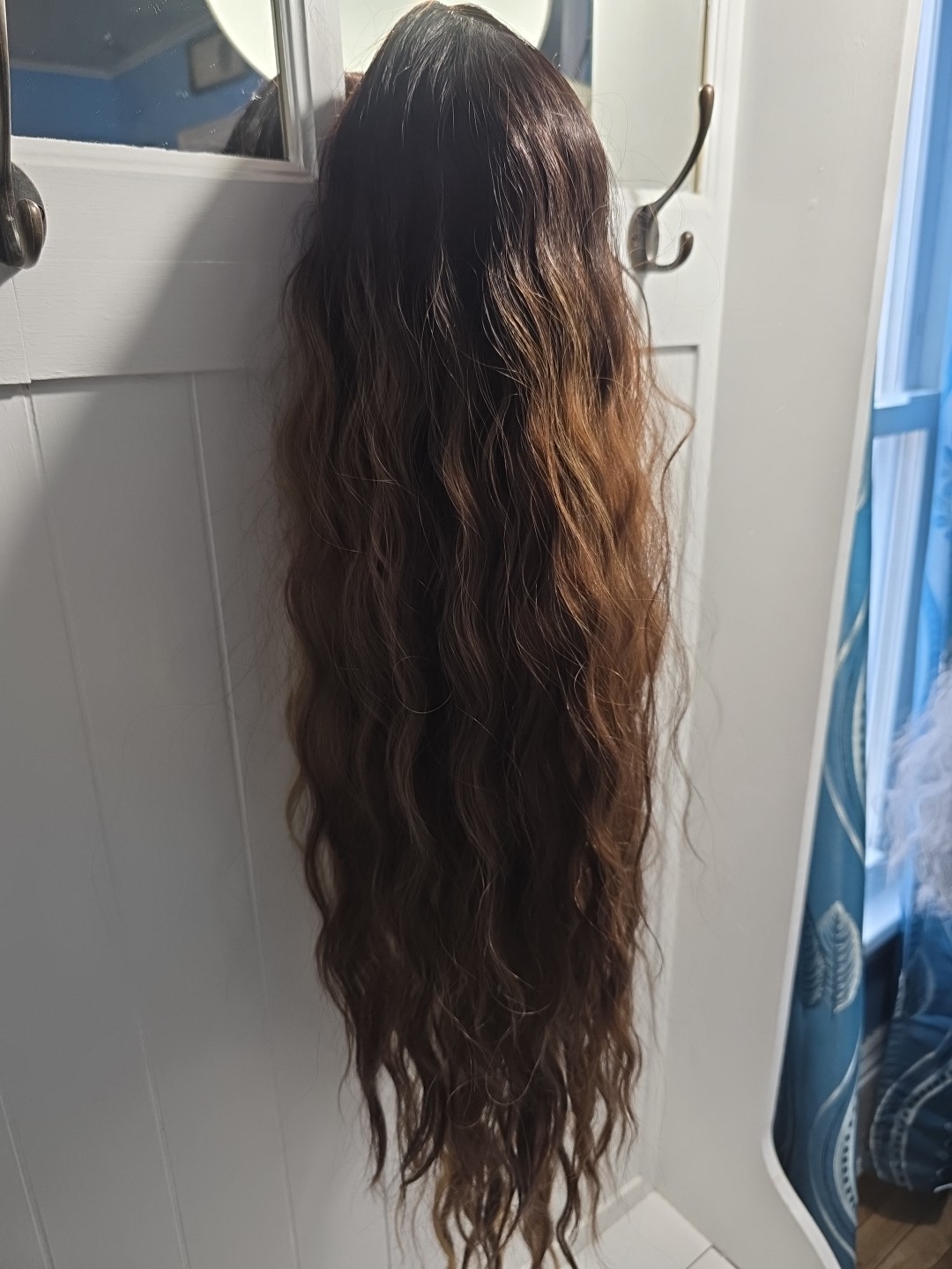 Style Icon New Black Brown Blonde Wavy Long Wig