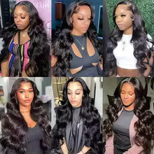Raw Peruvian Body Wave 250% Density 28inch 13×6 HD Lace Front Human Hair Wig