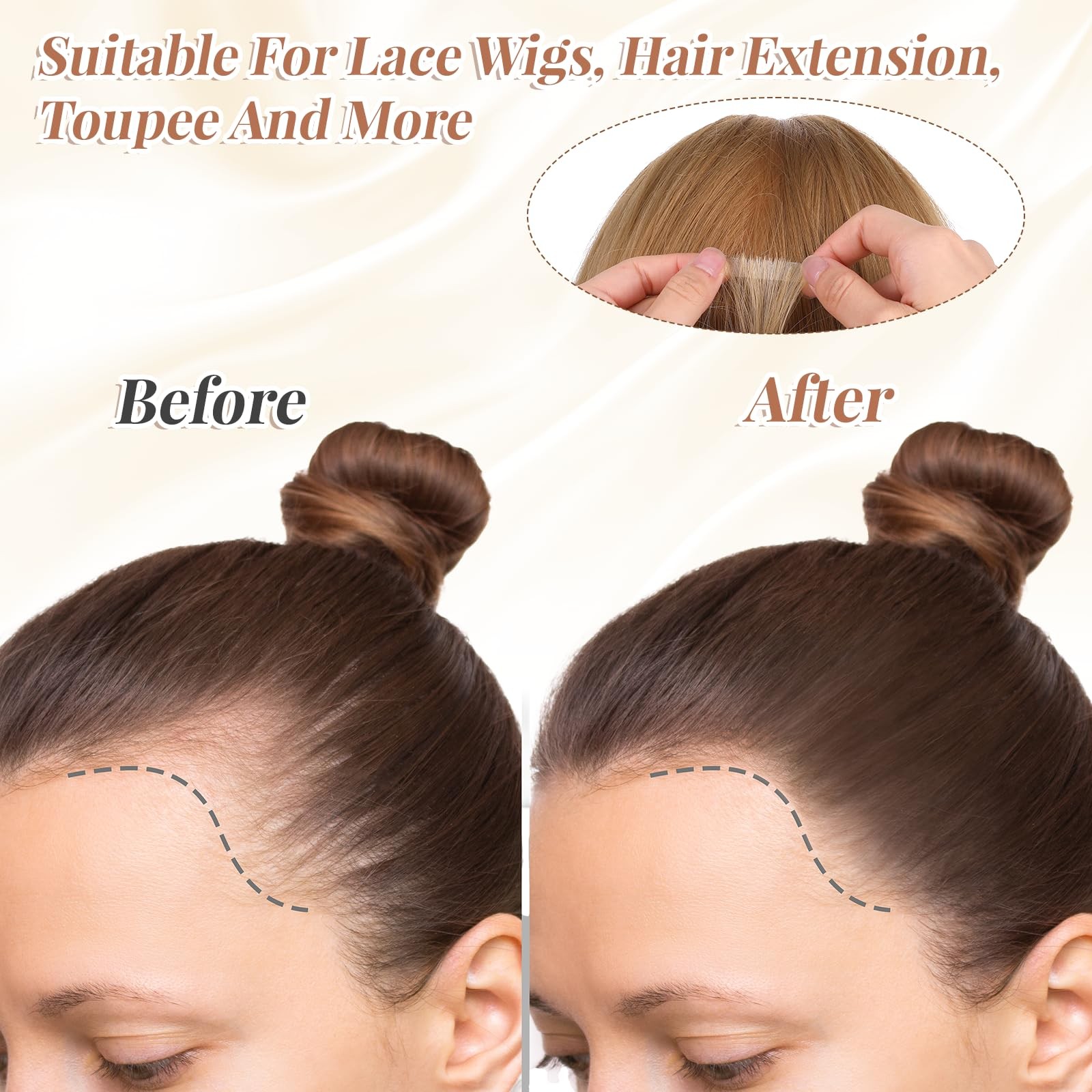 ElevateTech 240 Pcs Hair Extension Tape, Double Sided Strong Adhesive Replace…