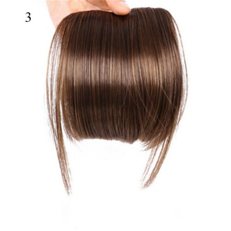 Natural Hair Extension One One Piece Real Thick Clip In Fringe Bangs As Human