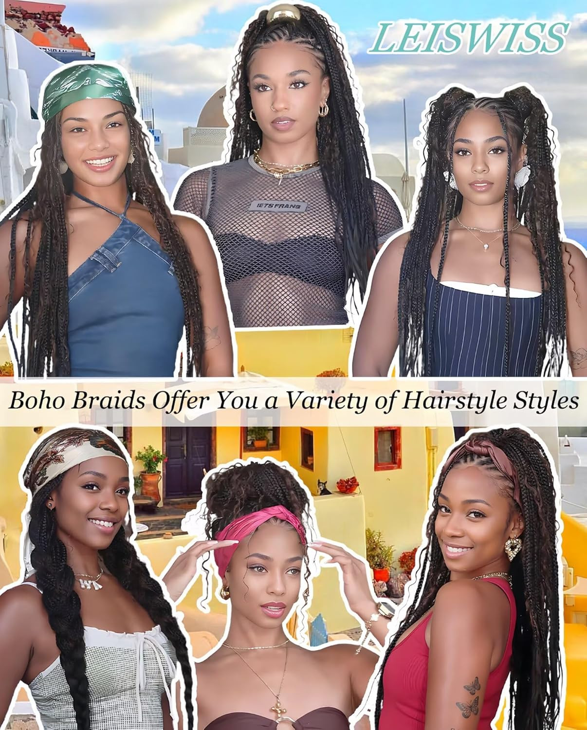 Human Braiding Hair for Boho Braids T30 150G 6 Bundles/Pack 18 Inch Deep Wave Bu