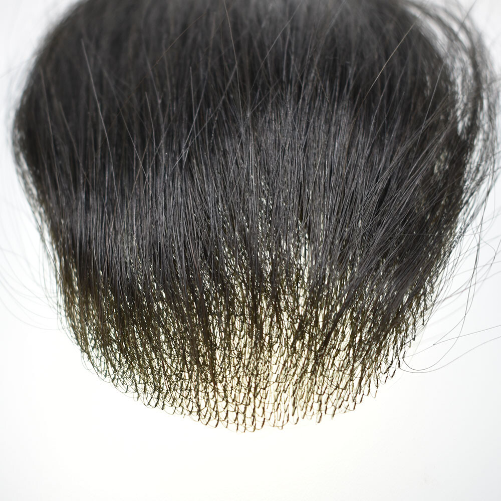 Invisible Women Topper Full Poly Human Hair Top Piece Skin Pu Toupee 6″-16″ US
