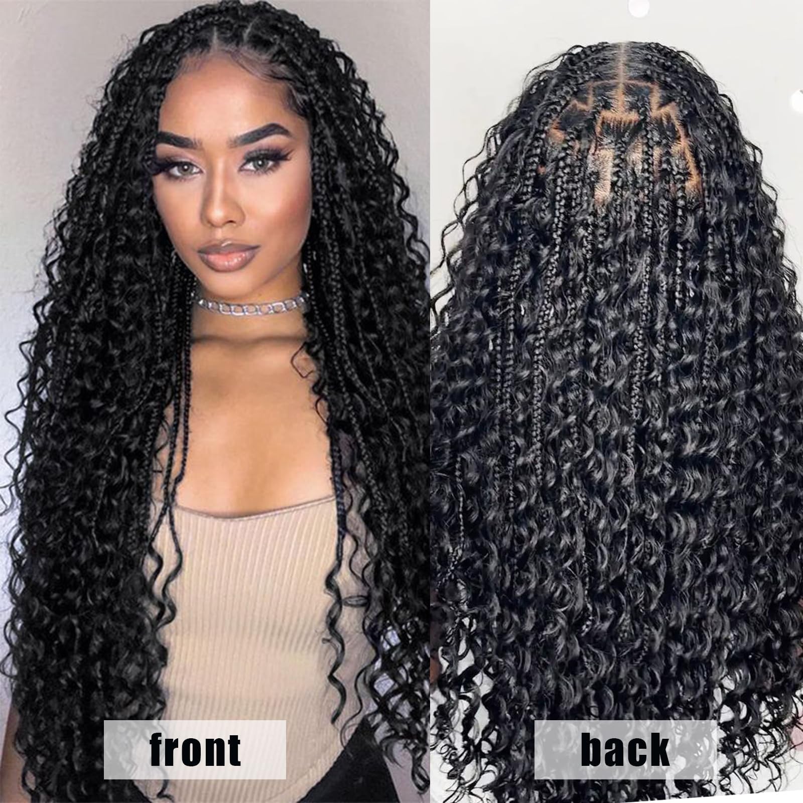 Gctgct Human Braiding Hair Deep Wave Bulk Human Hair For Braiding No Weft 12A