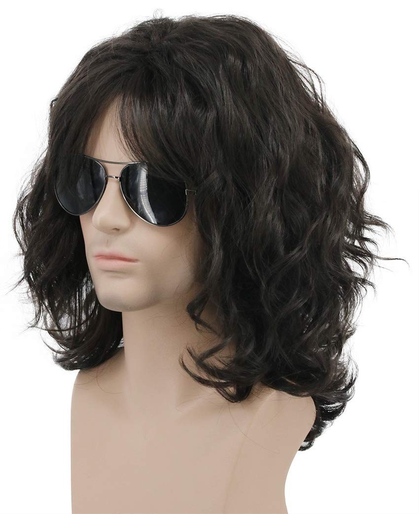 Modern Dark Brown Rocker Wig – Quality Curly Hair for All Occasions